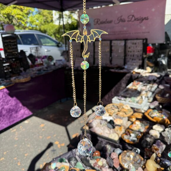 Iridescent Dragon Rainbow Suncatcher - Picture 5 of 11